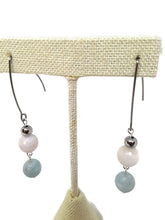 Load image into Gallery viewer, Multi-Color Faceted Beryl Bead Earrings with Stainless Steel Accent Beads
