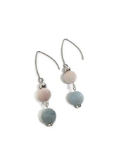 Load image into Gallery viewer, Multi-Color Faceted Beryl Bead Earrings with Stainless Steel Accent Beads