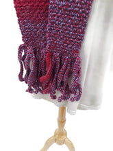 Load image into Gallery viewer, Berry Color Block Skinnee Scarf