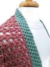 Load image into Gallery viewer, Dusty Pink and Mint Green Cocoon Sweater