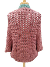 Load image into Gallery viewer, Dusty Pink and Mint Green Cocoon Sweater