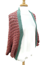 Load image into Gallery viewer, Dusty Pink and Mint Green Cocoon Sweater