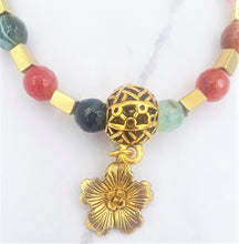 Load image into Gallery viewer, Multi-Color Quenched Crackled Agate Stretch Bracelet