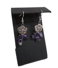 Load image into Gallery viewer, Pansy Amethyst Earrings