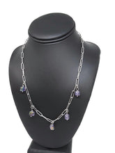 Load image into Gallery viewer, Sari Amethyst & Paperclip Chain Necklace