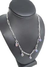 Load image into Gallery viewer, Sari Amethyst & Paperclip Chain Necklace