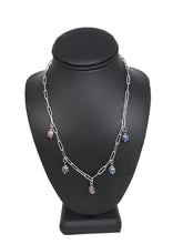 Load image into Gallery viewer, Sari Amethyst & Paperclip Chain Necklace