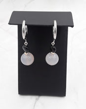 Load image into Gallery viewer, Smoky Color Quartzite Huggie Earrings