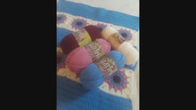 Load and play video in Gallery viewer, Blossom Granny Square Poncho