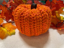 Load image into Gallery viewer, Orange Crochet Pumpkin
