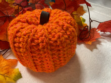 Load image into Gallery viewer, Orange Crochet Pumpkin
