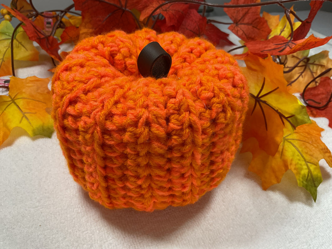 Orange Crochet Pumpkin