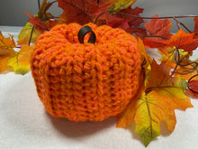 Load image into Gallery viewer, Orange Crochet Pumpkin
