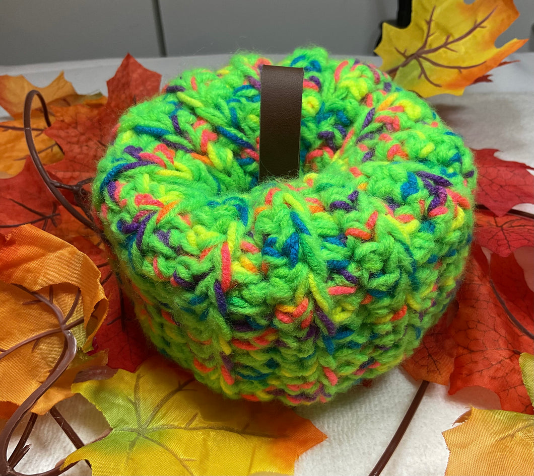 Multi-Color Neon Green Pumpkin