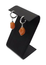 Load image into Gallery viewer, Apricot Color Quartzite Huggie Earrings
