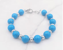 Load image into Gallery viewer, Turquoise Color Calcite Bead Bracelet
