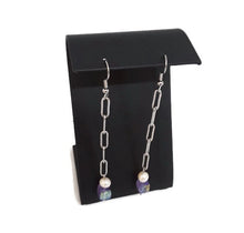 Load image into Gallery viewer, Dina Amethyst Earrings - Extra Long
