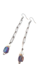 Load image into Gallery viewer, Dina Amethyst Earrings - Extra Long
