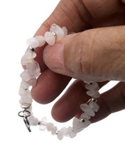 Load image into Gallery viewer, Rose Quartz Nugget Bead Stretch Bracelet
