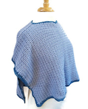 Load image into Gallery viewer, Periwinkle Boatneck Poncho Top
