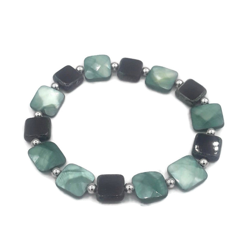 Czech Glass Bead Stretch Bracelet