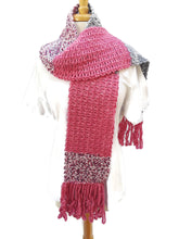 Load image into Gallery viewer, Strawberry Sorbet Crochet Scarf
