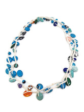 Load image into Gallery viewer, Mosaic Bead Infinity Crochet Necklace
