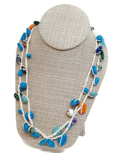 Load image into Gallery viewer, Mosaic Bead Infinity Crochet Necklace
