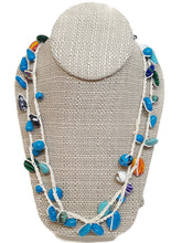 Load image into Gallery viewer, Mosaic Bead Infinity Crochet Necklace
