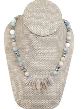 Load image into Gallery viewer, Multi-Color Beryl Gemstone Bead Statement Necklace
