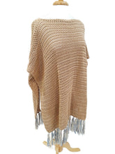 Load image into Gallery viewer, Sandy Boat Neck Poncho
