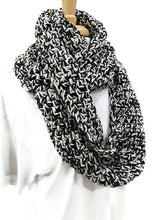 Load image into Gallery viewer, Oxford Tweed Bulky Infinity Scarf
