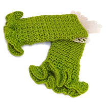 Load image into Gallery viewer, Ruffled Fingerless Gloves - Kiwi
