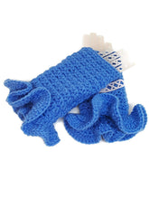 Load image into Gallery viewer, Ruffled Fingerless Gloves - Light Periwinkle
