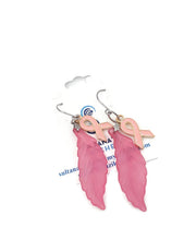 Load image into Gallery viewer, Pink Leaf Resin Earrings
