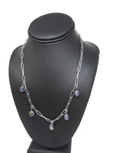 Load image into Gallery viewer, Sari Amethyst &amp; Paperclip Chain Necklace
